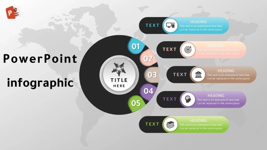 كيفية إنشاء خمسة خيارات انفوجرافيك متحركة في برنامج بوربوينت