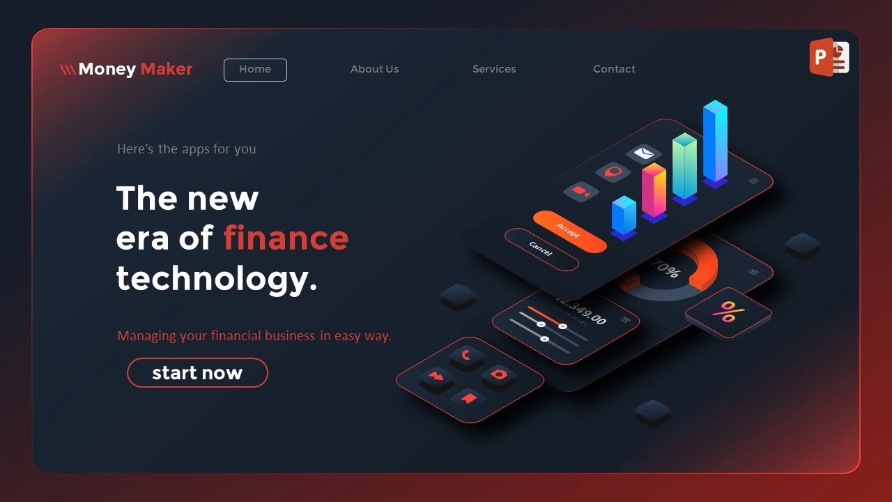 هوية مشروع بوربوينت بارتباطات تشعبية عرض بوربوينت بواجهة احترافية وارتباطات تشعبية مناسب لكافة المجالات