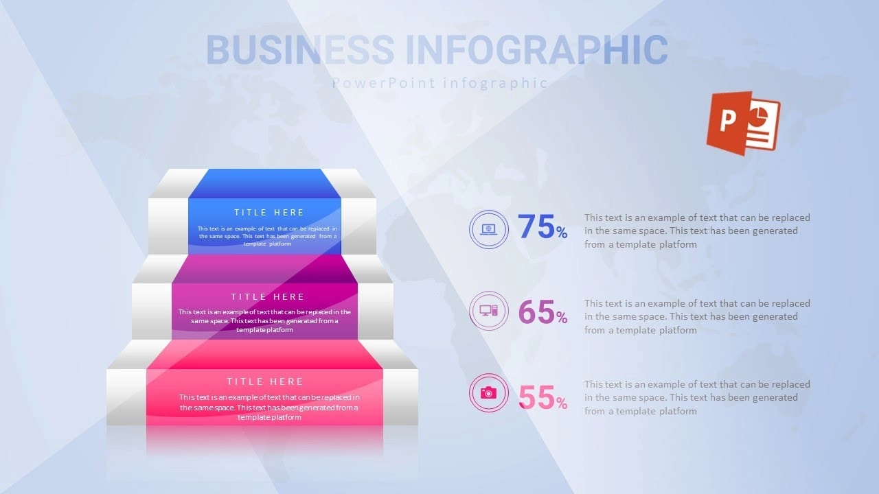 كيفية إنشاء ثلاثة خيارات انفوجرافيك ثلاثية الابعاد في برنامج بوربوينت