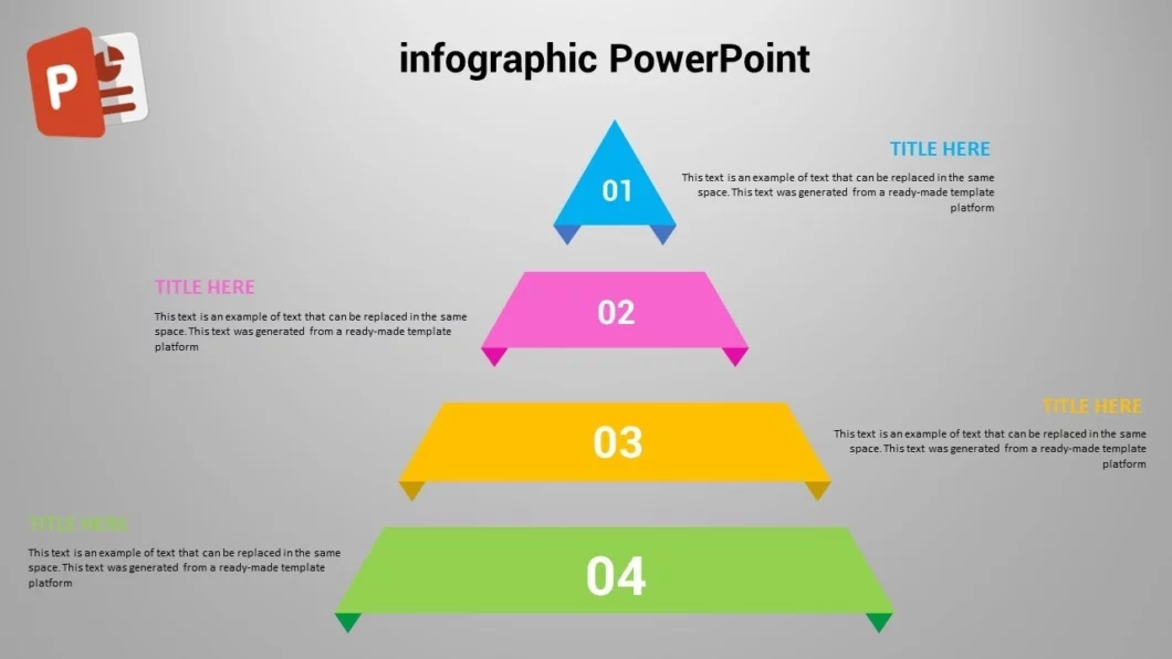 كيفية إنشاء أربعة خيارات انفوجرافيك في برنامج بوربوينت