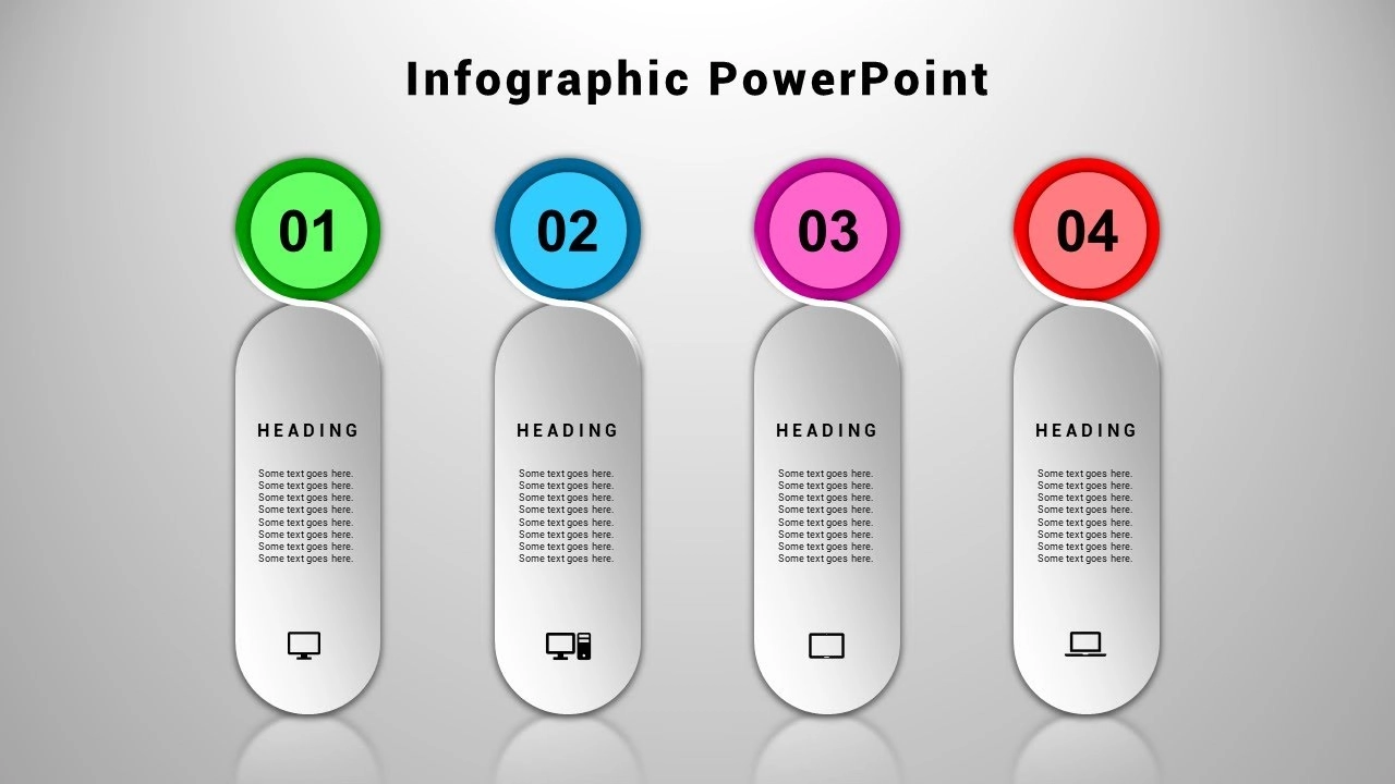 كيفية إنشاء أربعة خيارات انفوجرافيك احترافية متحركة في برنامج بوربوينت