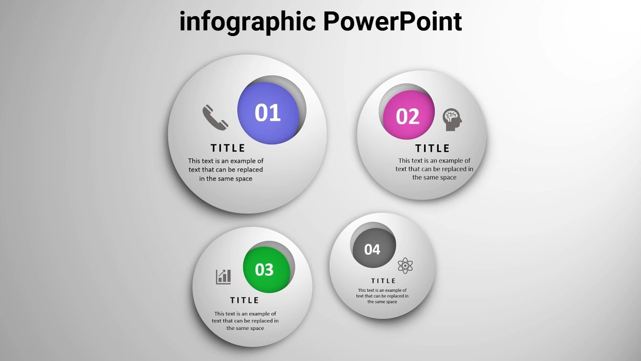 كيفية إنشاء أربعة خيارات انفوجرافيك احترافية في برنامج بوربوينت