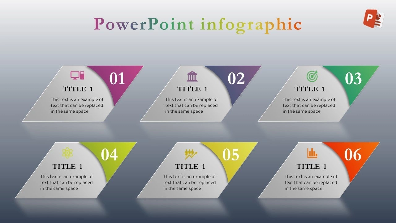 كيفية إنشاء ستة خيارات انفوجرافيك احترافية متحركة في برنامج بوربوينت