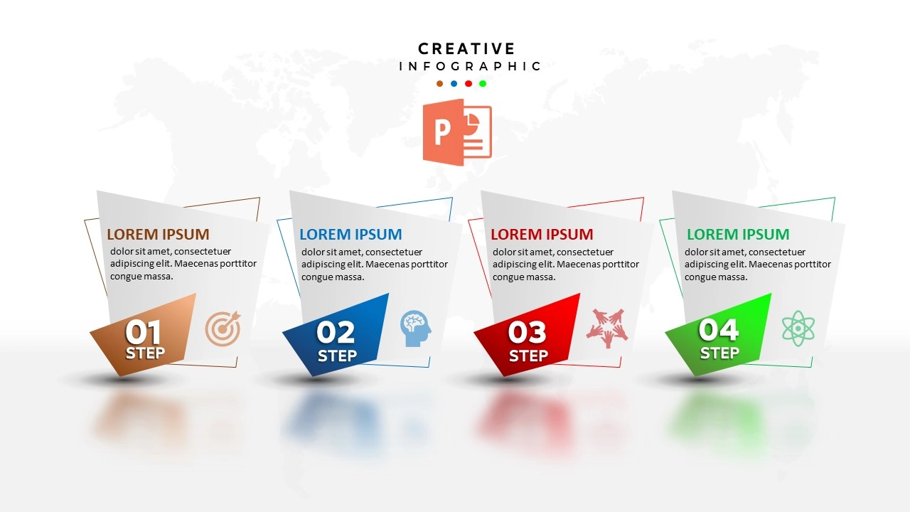 لوحة انفوجرافيك إبداعية باستخدام أداة رسم الشكل الحر فقط في بوربوينت