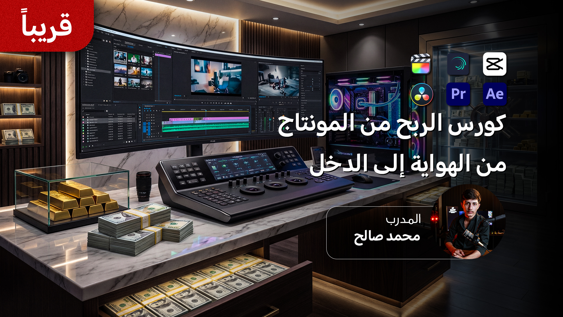 كورس الربح من المونتاج من الهواية الى الدخل